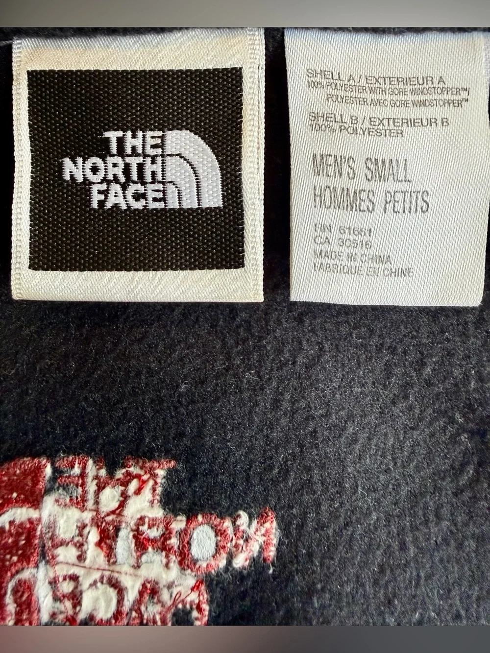 The North Face Gore Windstopper Fleece Vest Men’s Small Black Minimalist EUC